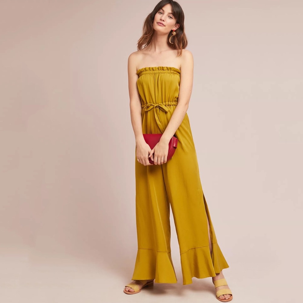 Anthropologie Hestia Strapless Jumpsuit - Picture 7 of 7